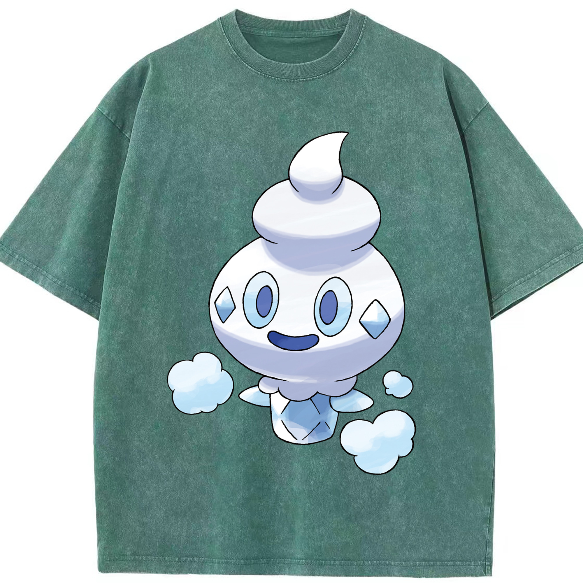 （画像用） ポケットモンスター Pokémon 綿100% ヴィンテージ風 半袖Tシャツ（フロントプリント）